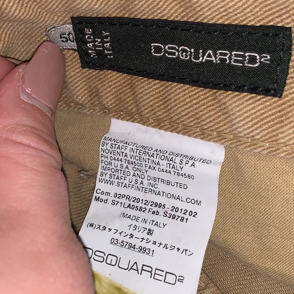 DSQUARED2 men khaki jeans